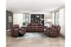 Lyman Double Reclining Sofa in Brown Fabric by Home Elegance - HEL-8588BR-3 - Image 3 of 0