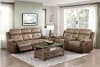 Glendale Double Reclining Sofa in Brown Fabric by Home Elegance - HEL-8599BR-3 - Image 2 of 0