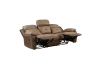 Glendale Double Reclining Sofa in Brown Fabric by Home Elegance - HEL-8599BR-3 - Image 5 of 0