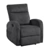 Allen Contemporary Double Reclining Chair in Dark Grey Textured Microfiber Upholstery by Home Elegance - HEL-9147FDG-1 - Image 1 of 0