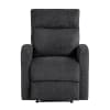 Allen Contemporary Double Reclining Chair in Dark Grey Textured Microfiber Upholstery by Home Elegance - HEL-9147FDG-1 - Image 2 of 0