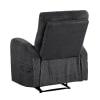 Allen Contemporary Double Reclining Chair in Dark Grey Textured Microfiber Upholstery by Home Elegance - HEL-9147FDG-1 - Image 4 of 0