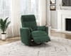 Desso Swivel Glider Reclining Chair in Green Textured Microfiber Upholstery by Home Elegance - HEL-9148GRN-1SW - Image 2 of 0