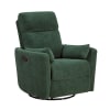Desso Swivel Glider Reclining Chair in Green Textured Microfiber Upholstery by Home Elegance - HEL-9148GRN-1SW - Image 4 of 0