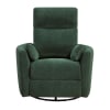 Desso Swivel Glider Reclining Chair in Green Textured Microfiber Upholstery by Home Elegance - HEL-9148GRN-1SW - Image 5 of 0