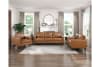 Malcolm Love Seat in Brown Fabric by Home Elegance - HEL-9203BRW-2 - Image 3 of 0