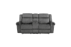 Brennen Double Reclining Love Seat in Charcoal Fabric by Home Elegance - HEL-9204CC-2 - Image 1 of 0