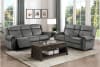 Brennen Double Reclining Love Seat in Charcoal Fabric by Home Elegance - HEL-9204CC-2 - Image 2 of 0