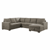 Elton 3 Piece Sectional in Brown Fabric by Home Elegance - HEL-9206BR-33LRC - Image 4 of 0