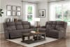 Camryn 2 Piece Power Double Reclining Sofa Set in Chocolate Fabric by Home Elegance - HEL-9207CHC-PW - Image 1 of 0