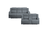 Camryn 2 Piece Power Double Reclining Sofa Set in Graphite Blue Fabric by Home Elegance - HEL-9207GPB-PW - Image 3 of 0