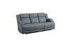 Camryn 2 Piece Power Double Reclining Sofa Set in Graphite Blue Fabric by Home Elegance - HEL-9207GPB-PW - Image 5 of 0