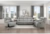 Camryn Double Reclining Sofa in Gray Fabric by Home Elegance - HEL-9207GRY-3 - Image 3 of 0