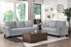 Ellery Love Seat in Dark Gray Fabric by Home Elegance - HEL-9209DG-2 - Image 2 of 0