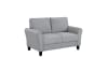 Ellery Love Seat in Dark Gray Fabric by Home Elegance - HEL-9209DG-2 - Image 4 of 0