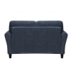 Ellery Upholstered Rolled Arm Loveseat in Blue Chenille Fabric by Home Elegance - HEL-9209NFNV-2 - Image 5 of 0