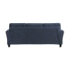 Ellery 2 Piece Upholstered Rolled Arm Sofa Set in Blue Chenille Fabric by Home Elegance - HEL-9209NFNV - Image 5 of 0