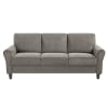 Ellery 2 Piece Upholstered Rolled Arm Sofa Set in Brown Chenille Fabric by Home Elegance - HEL-9209NFPT - Image 3 of 0