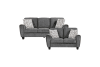 Duncan 2 Piece Sofa Set in Dark Gray Fabric by Home Elegance - HEL-9214GY - Image 3 of 0