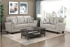 Lemond 2 Piece Upholstered Sofa Set in Gray Chenille Fabric Upholstery Finish by Home Elegance - HEL-9214NPG - Image 2 of 0