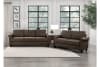 Kenmare Sofa in Chocolate Fabric by Home Elegance - HEL-9235CH-3 - Image 3 of 0