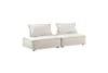 Inman Love Seat in Beige Fabric by Home Elegance - HEL-9237BE-2 - Image 3 of 0