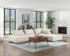 Inman 4 Piece Modular Sectional in Beige Fabric by Home Elegance - HEL-9237BE-4SC - Image 2 of 0