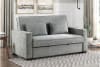Alta Convertible Studio Sofa Bed in Gray Fabric by Home Elegance - HEL-9238GY-3CL - Image 1 of 0