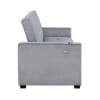 Grady Convertible Sofa Bed with Storage and Cup Holders in Gray Velvet by Home Elegance - HEL-9258 - Image 5 of 0