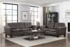 Renzo 2 Piece Sofa Set in Brown Fabric by Home Elegance - HEL-9266BRW - Image 1 of 0