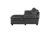 Exton 2 Piece Sectional in Gray Fabric by Home Elegance - HEL-9267GY-22LRC - Image 4 of 0