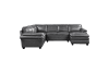 Exton 4 Piece Sectional in Gray Fabric by Home Elegance - HEL-9267GY-42LRC - Image 3 of 0