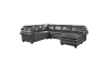Exton 4 Piece Sectional in Gray Fabric by Home Elegance - HEL-9267GY-42LRC - Image 4 of 0