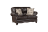 Milford Love Seat in Brown Fabric by Home Elegance - HEL-9268BRW-2 - Image 4 of 0