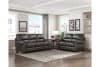 Foxborough 2 Piece Sofa Set in Dark Brown Fabric by Home Elegance - HEL-9269DB - Image 2 of 0