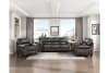 Foxborough 2 Piece Sofa Set in Dark Brown Fabric by Home Elegance - HEL-9269DB - Image 3 of 0