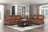 Attleboro Sofa in Camel Brown Fabric by Home Elegance - HEL-9270BR-3 - Image 2 of 0
