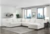 Zayden 4 Piece Sectional in Ivory Fabric by Home Elegance - HEL-9277VR-42LRC - Image 1 of 0