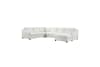 Zayden 4 Piece Sectional in Ivory Fabric by Home Elegance - HEL-9277VR-42LRC - Image 4 of 0