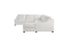 Zayden 4 Piece Sectional in Ivory Fabric by Home Elegance - HEL-9277VR-42LRC - Image 5 of 0