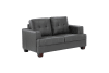 Hinsall Love Seat in Gray Fabric by Home Elegance - HEL-9309GY-2 - Image 4 of 0