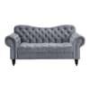 Rosalie Love Seat in Dark Gray by Home Elegance - HEL-9330DG-2 - Image 1 of 0