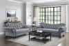 Rosalie Love Seat in Dark Gray by Home Elegance - HEL-9330DG-2 - Image 5 of 0