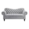 Rosalie Love Seat in Light Gray by Home Elegance - HEL-9330GY-2 - Image 1 of 0