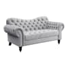 Rosalie Love Seat in Light Gray by Home Elegance - HEL-9330GY-2 - Image 2 of 0