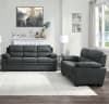 Holleman Love Seat in Dark Gray by Home Elegance - HEL-9333DG-2 - Image 5 of 0