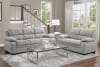 Holleman Love Seat in Gray by Home Elegance - HEL-9333GY-2 - Image 4 of 0