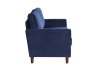 Dunleith Love Seat in Blue Fabric by Home Elegance - HEL-9348BUE-2 - Image 5 of 0