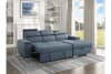 Berel 2 Piece Sectional in Blue Fabric by Home Elegance - HEL-9355BU-22LRC - Image 2 of 0