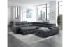 Berel 4 Piece Sectional in Charcoal Fabric by Home Elegance - HEL-9355CC-42LRC - Image 2 of 0